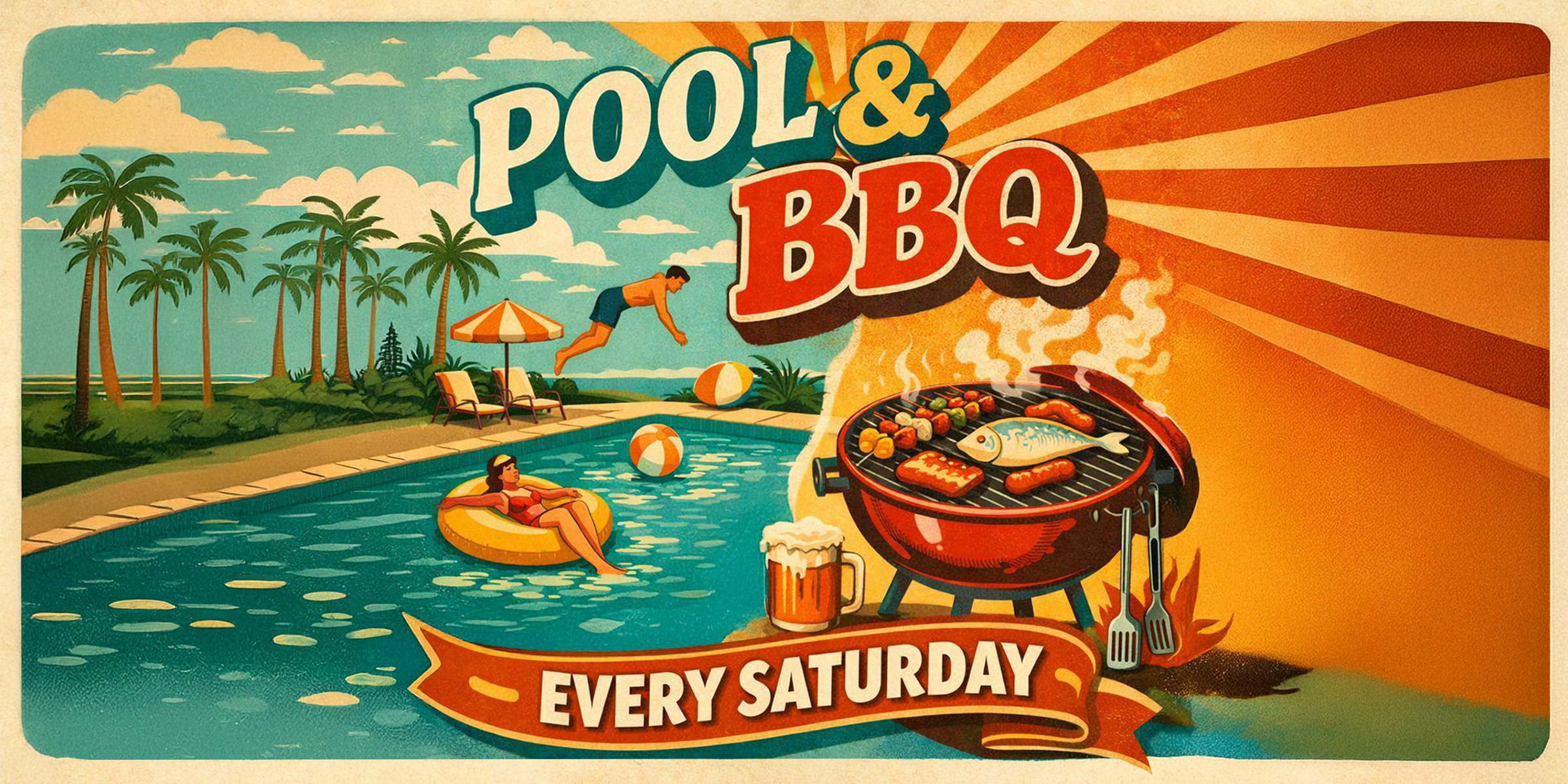 Pool and BBQ Party